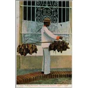 Reprint Vendedor de Zapatos, Habana, Cuba: A Shoe Merchant 