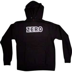 Zero Bold Hooded Sweatshirt [Medium] Black:  Sports 