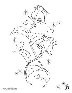 Valentines  Roses Coloring Pages on Valentine S Day Rose Coloring Page   Free Valentine Coloring Pages