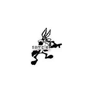  WILE E COYOTE 10 WHITE VINYL DECAL STICKER: Everything 