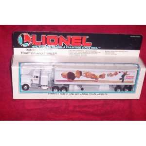  LIONEL DUNKIN DOUNTS TRACTOR AND TRAILER 