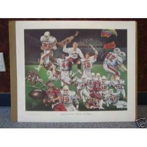  Oklahoma State 1984 Gator Bowl Champs 26 x 22 Ted Watts 