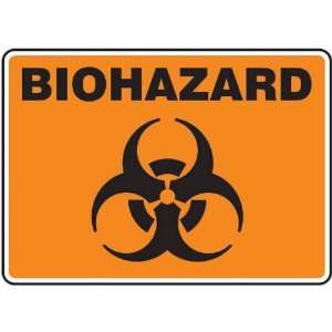 Safety Sign, Biohazard, 10 X 14, Aluminum:  Industrial 