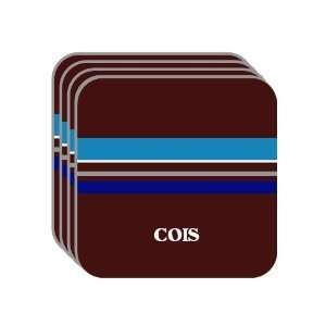 Personal Name Gift   COIS Set of 4 Mini Mousepad Coasters (blue 