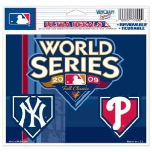  2009 WORLD SERIES PHILLIES vs YANKEES 5x6 COLORED ULTRA 
