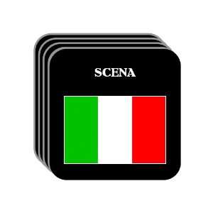  Italy   SCENA Set of 4 Mini Mousepad Coasters 