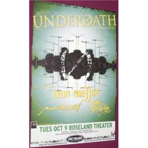  Underoath Poster   Concert Flyer   Disambiguation Tour 