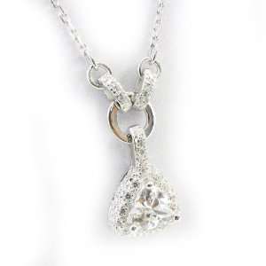  Necklace silver Scarlett white.: Jewelry