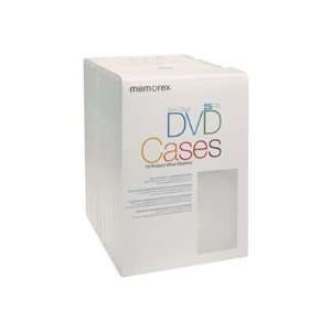    NEW 25Pk Memorex Dvd Video Case Clear Slim   01985