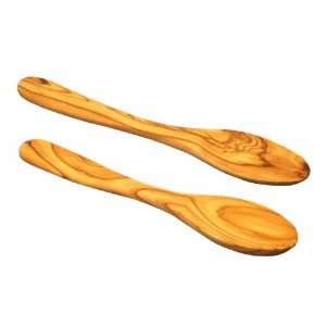  Bannouras Olive Wood M02011 10 in. Spoon Flat Handle 