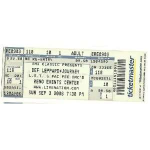  2006 Def Leppard & Journey full unused concert Ticket 
