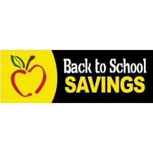  Back to School Savings   Jumbo Paper Banner   57x19 