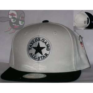 Taylor Gang All Star Two Tone White/Black Wiz Khalifa Snapback Hat Cap