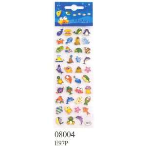    Crystal Sticker   Sea World (2 Sheets) #08004: Toys & Games