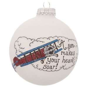  Personalized Son Airplane Christmas Ornament