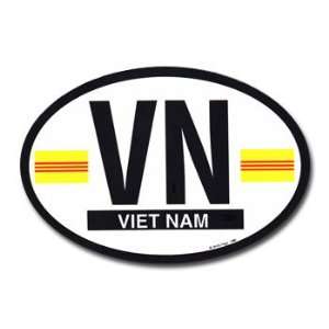  South Vietnam   Oval Decal: Automotive