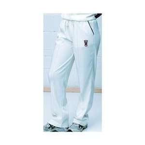  Hunts County Bat Mens Stretch Cricket Trousers   White 42 