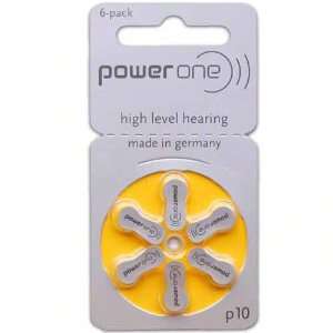 Hearing Aid Battery Powerone size 10 made in Germany Genuine 60 Pack