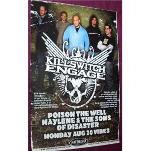  Killswitch Engage Poster   Concert Flyer   Eugene: Home 