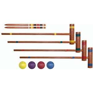  Classic 4 player Croquet Set: Sports & Outdoors