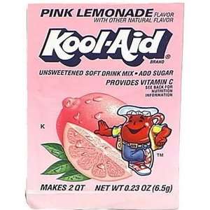 Kool Aid Drink Mix, Pink Lemonade (Pack of 48):  Grocery 