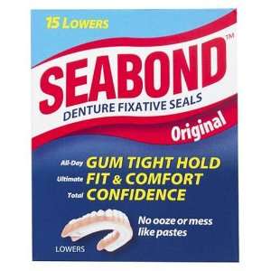   Denture Fixative Seals   Original   15 Lowers
