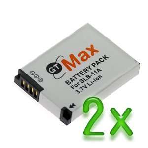  GTMax Replacement 2 x SLB 11A Lithium Ion Battery for 