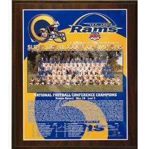   Bowl 34 XXXIV Championship 11x13 Plaque 