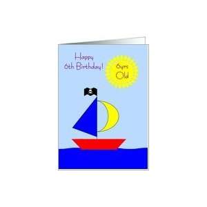  6 Year Old Birthday Card   Boat Card Toys & Games
