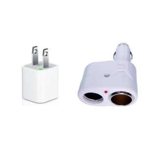  House Home Wall Travel USB Charger+12V Car Cigarette 