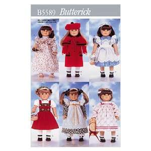  Butterick Patterns B5589 18 (46cm) Doll Clothes, One Size 