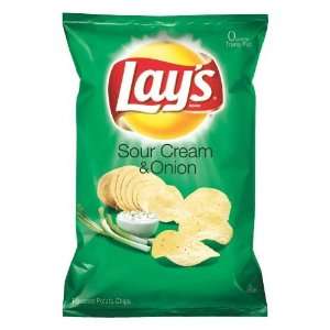 Lays sour cream and onion potato chips   15.125 oz. bag  