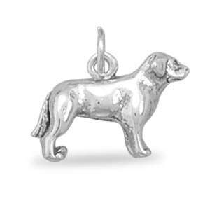   Standing Labrador Charm Measures 13x12.5mm   JewelryWeb: Jewelry