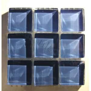   Blue Crystile Solids Glossy Glass Tile   14325: Home Improvement