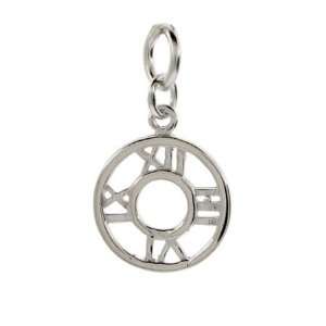  Sterling Silver Roman Numeral Disc Charm Eves Addiction 