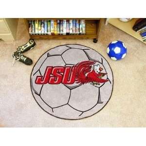 Jacksonville State JSU Gamecocks Soccer Ball Shaped Area Rug Welcome 