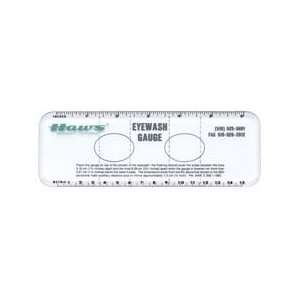 Haws 9015 Black on Clear Acrylic Eyewash gauge, allows easy testing of 