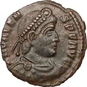  VALENS 364AD Authentic Ancient Roman Coin CHRIST EMBLEM 