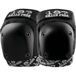  187 PRO KNEE PADS XS BLK/WHT TEXT: Sports & Outdoors