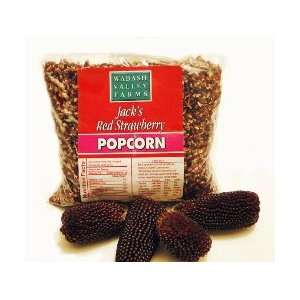 Jacks Red Strawberry Popcorn 1 lb Bag: Grocery & Gourmet Food