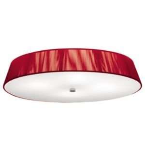   Finish Lacquered White with Brushed Nickel Shade Red: Home Improvement