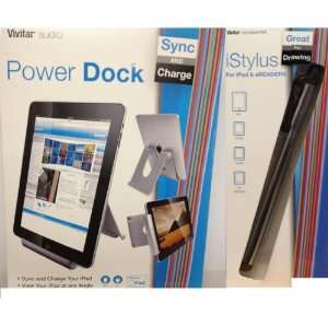   Vivitar Sync and Charge Power Dock and iStylus for iPad 3 Electronics