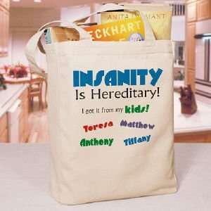  Insanity Personalized Canvas Tote Bag: Everything Else