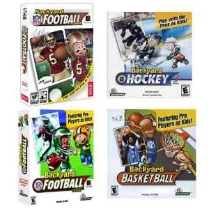    Backyard Football, Hockey, and Basketball Bundle Video Games