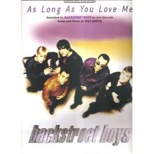  Sheet MusicAs Long As You Love Me Backstreet Boys 153 