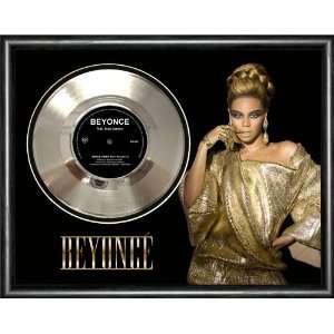  Beyonce Single Ladies Framed Silver Record A3 
