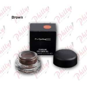  Mac Fluidline Eye Liner Gel Makeup Cosmetics Brown Color Beauty