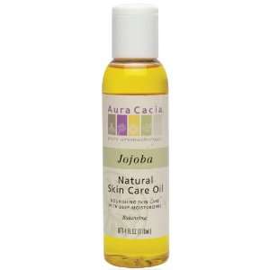  Aura Cacia Natural Skin Care Oil Jojoba 4 oz: Health 
