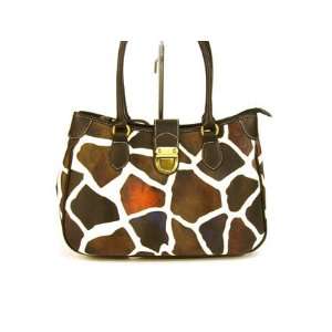  Designer Inspired Giraffe Print Handbag 