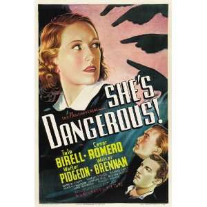  1937 Shes Dangerous 27 x 40 inches Style A Movie Poster 